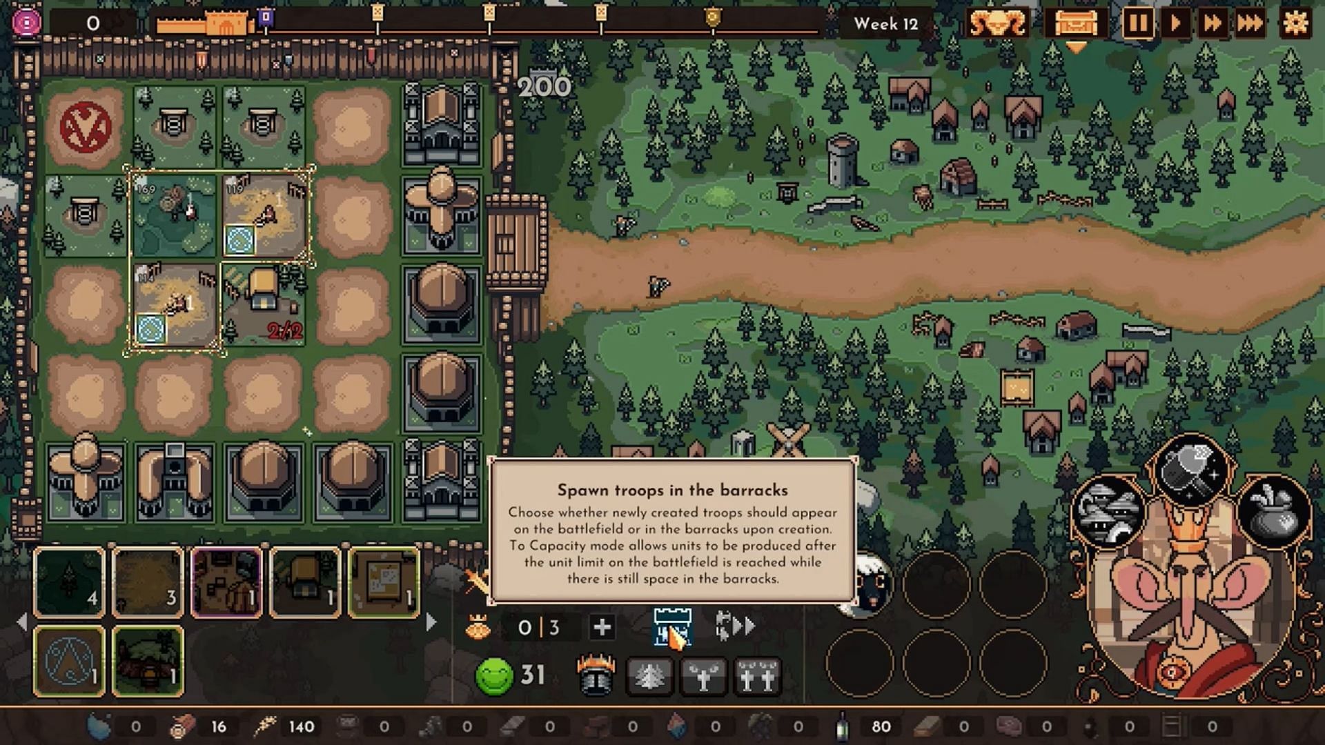 Spawn troops in Barracks (Image via tinyBuild)